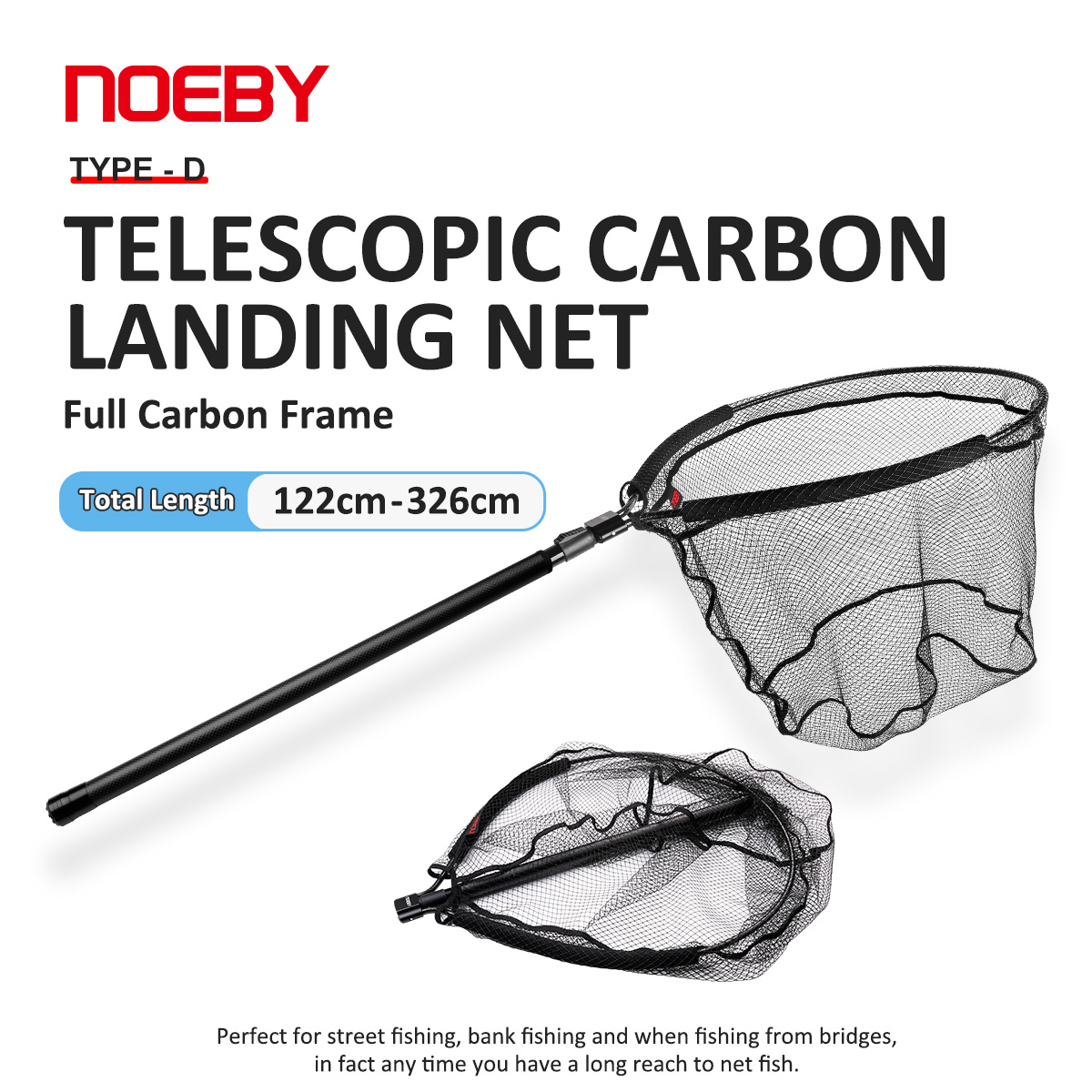 NOEBY Telescopic Landing Net F - огляд і ціна Landing Net Telescopic