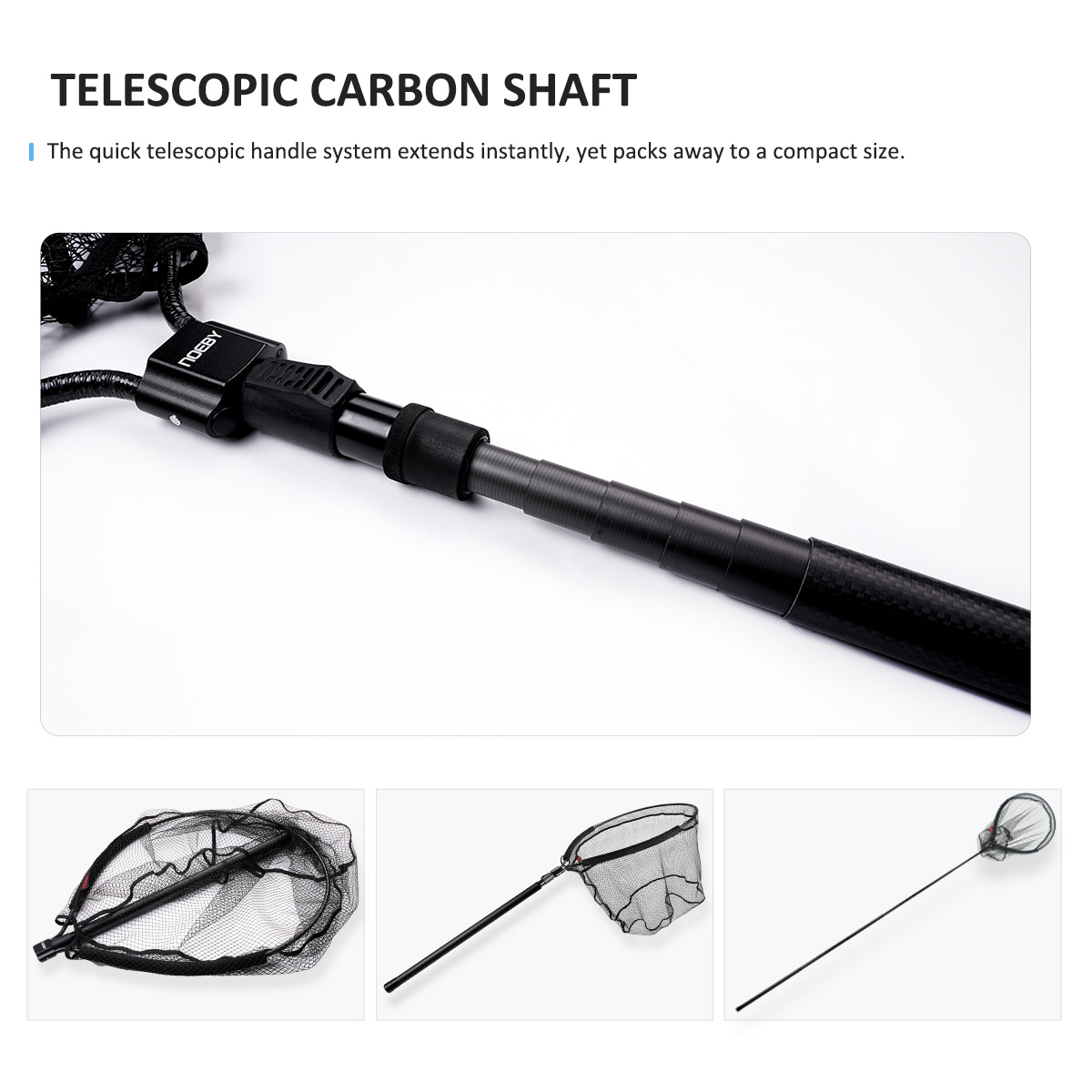NOEBY Telescopic Landing Net F - огляд і ціна Landing Net Telescopic