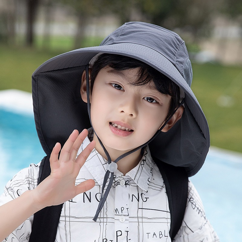 Kids Sun Hat with Neck Flap UV - огляд і ціна Fishing Equipment Kids