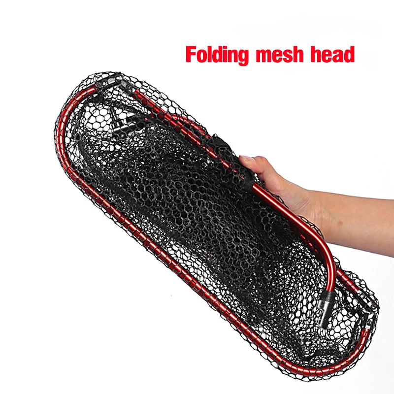 Aluminum Alloy Rubber Coated F - огляд і ціна Landing Net Telescopic