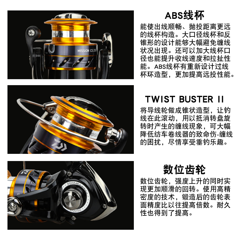 DAIWA Fishing Reel MISSION CS  - огляд і ціна Fishing Equipment Daiwa