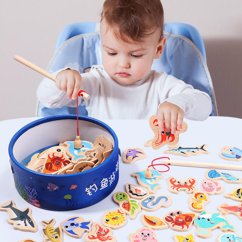 Wooden Magnetic Fishing Toys f - огляд і ціна Fishing Equipment Kids