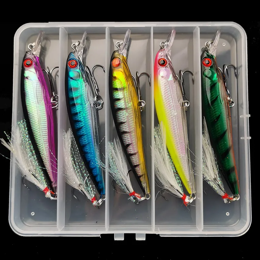 5pcs/box Laser 3D Eyes Bionic  - огляд і ціна Fishing Lure