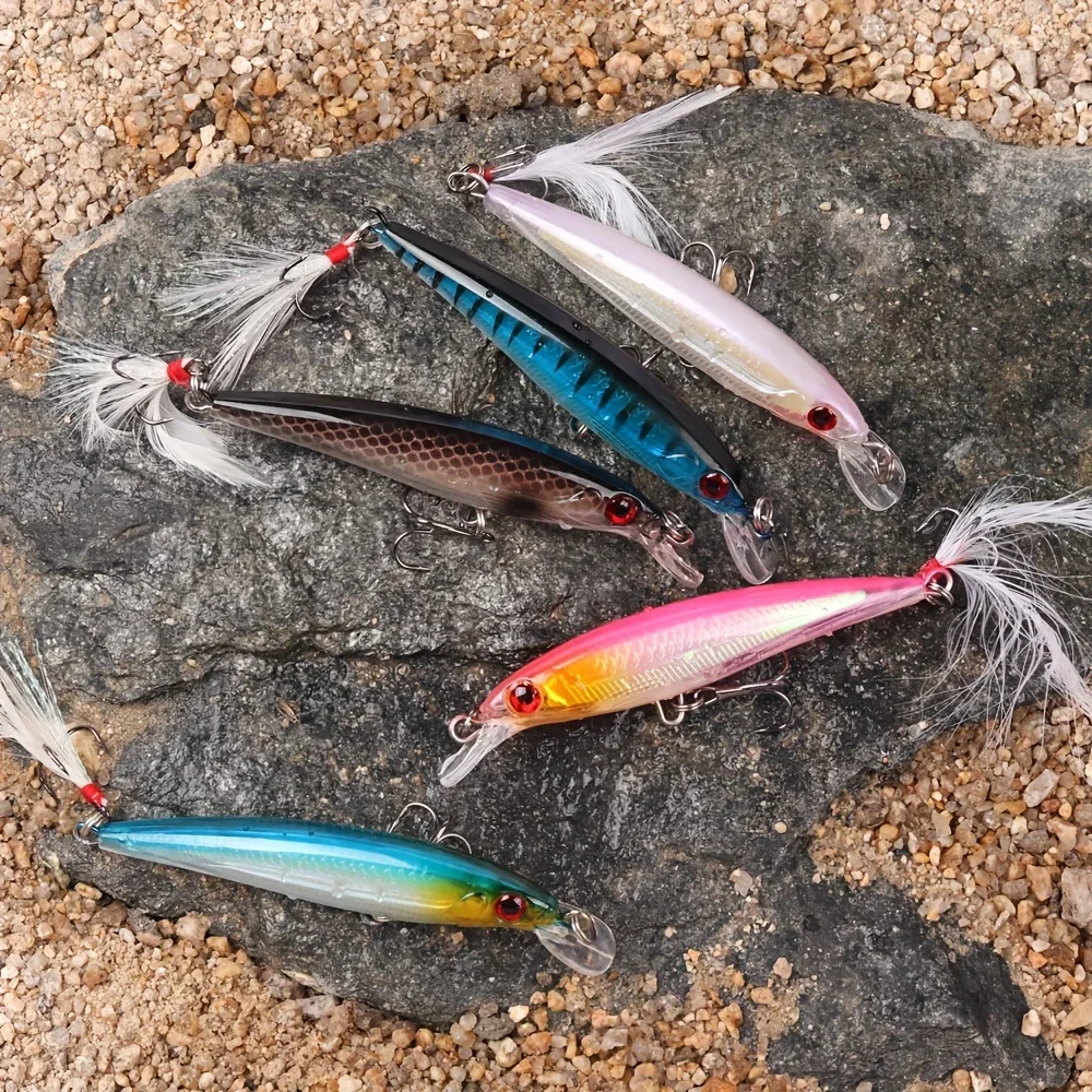 5pcs/box Laser 3D Eyes Bionic  - огляд і ціна Fishing Lure