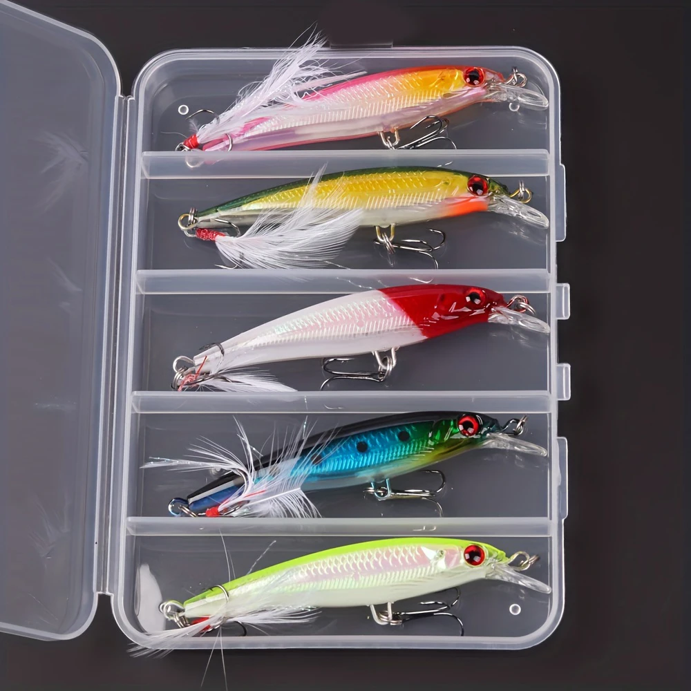 5pcs/box Laser 3D Eyes Bionic  - огляд і ціна Fishing Lure