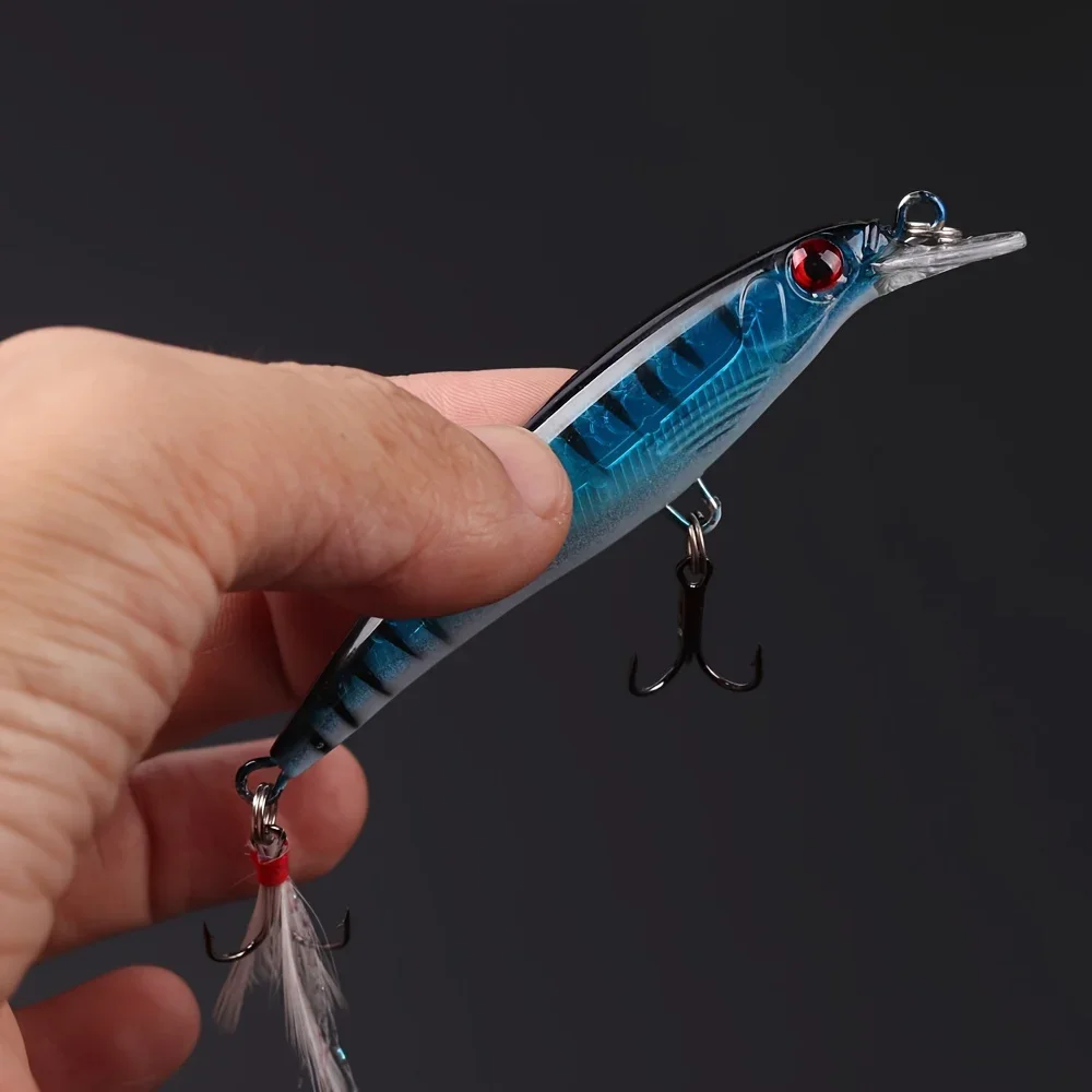 5pcs/box Laser 3D Eyes Bionic  - огляд і ціна Fishing Lure