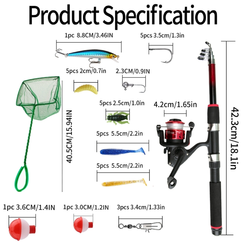 Telescopic Rod Float Baits Hoo - огляд і ціна Landing Net Telescopic