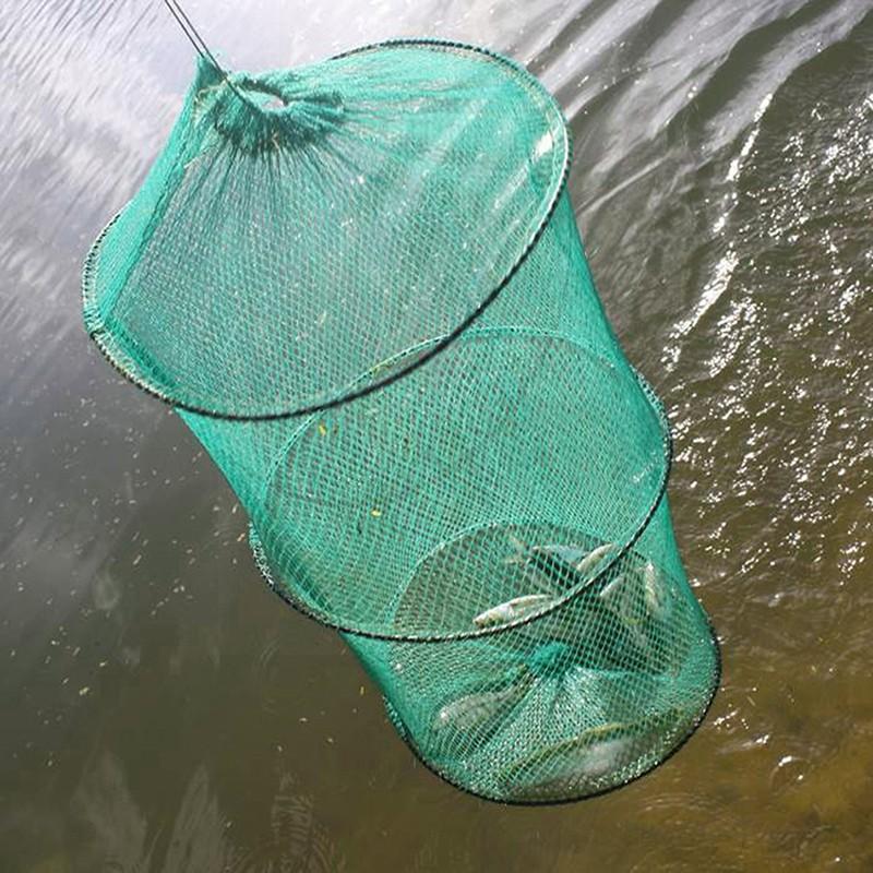 Folding Round Nylon Mesh Metal - огляд і ціна Landing Net Telescopic