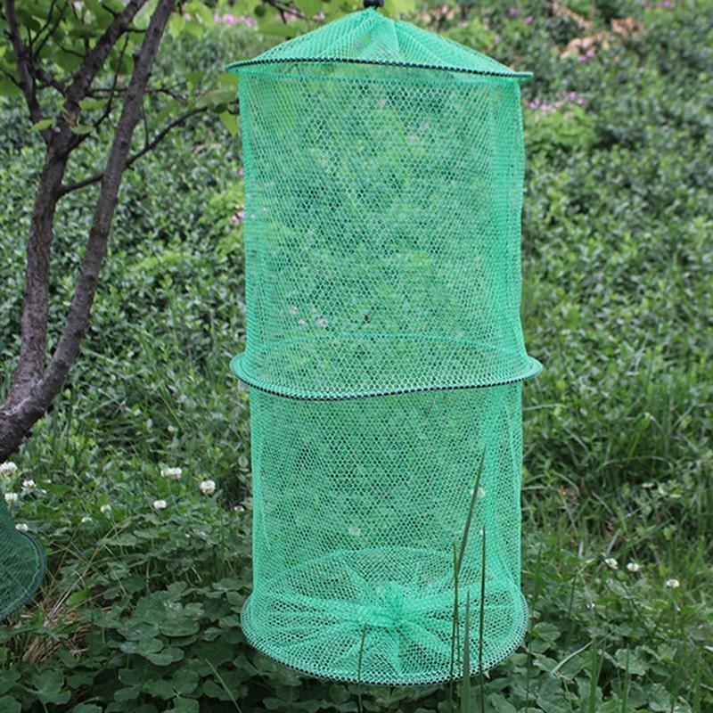 Folding Round Nylon Mesh Metal - огляд і ціна Landing Net Telescopic